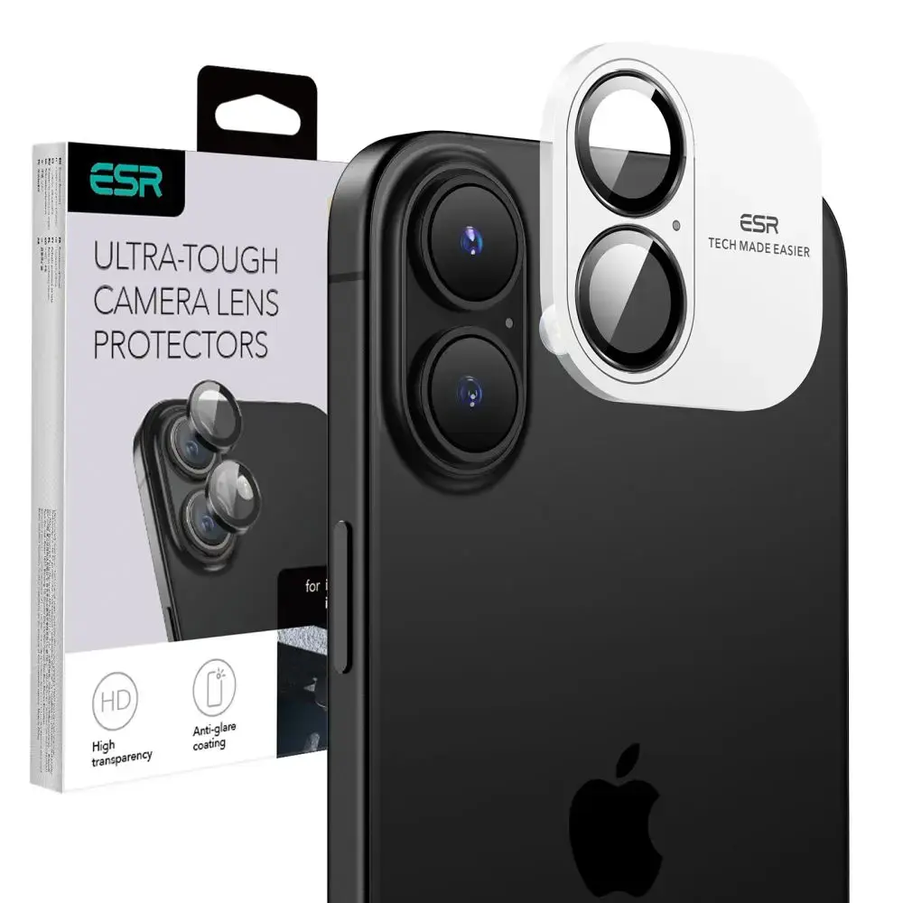 ESR ARMORITE KAMERAS AIZSARGS IPHONE 16 | 16 PLUS MELNS