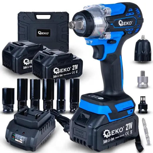 21V 350Nm Cordless Impact Wrench 2x3.0Ah – XXL Set