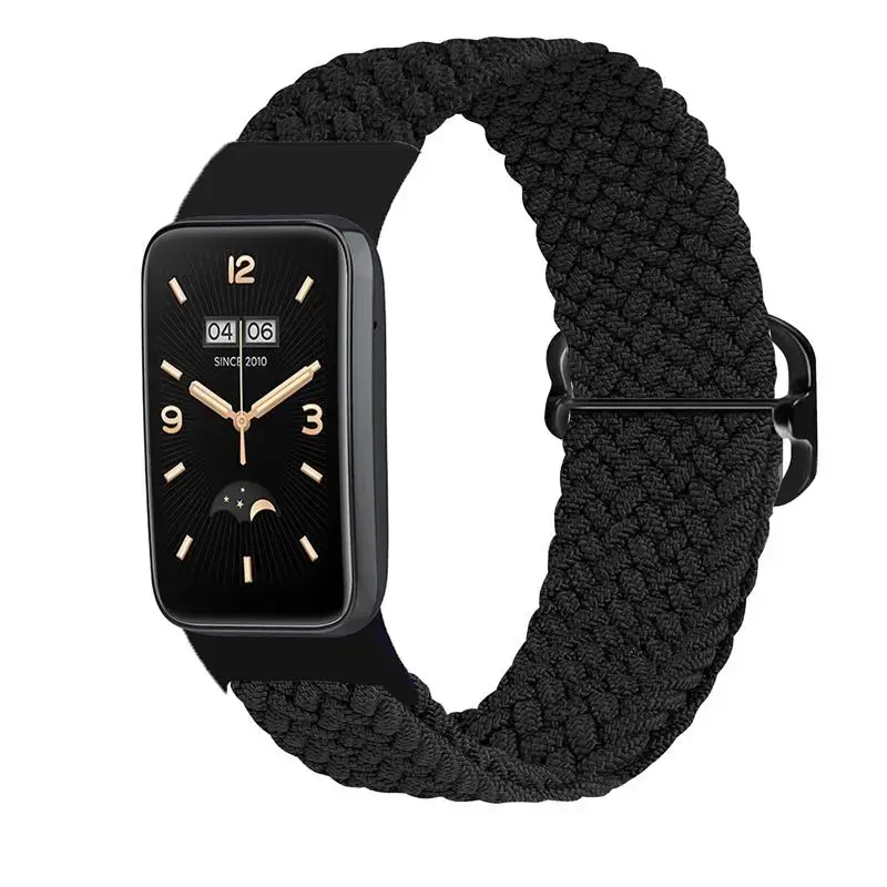 Telcon Braided viedpulksteņa siksniņa priekš Xiaomi Mi Band 7 Pro | neilons | melna