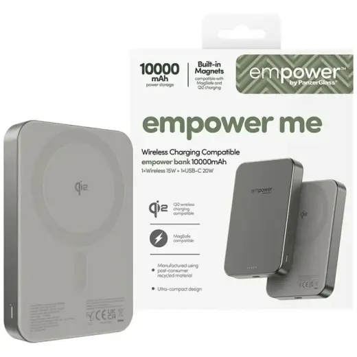 empower by PanzerGlass väline akupank (powerbank) | 10 000 mAh | titanium