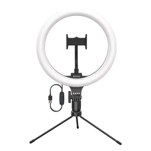 Baseus CRZB10-A01 universāls turētājs + lampa blogeriem un strīmeriem