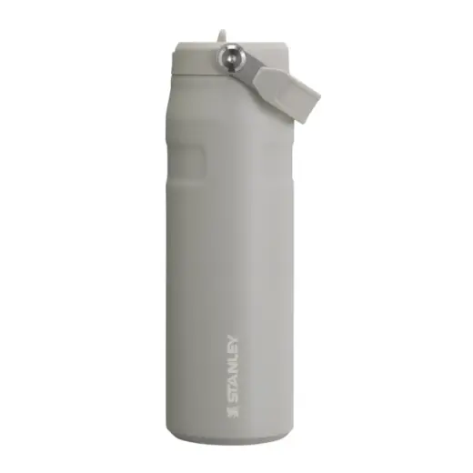 Termopudele ar salmiņu The IceFlow Bottle Flip Straw 2.0 0,71L gaiši pelēka