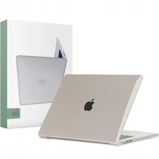 Tech-Protect SmartShell case for MacBook Air 15" M2 | M3 | 2023-2024 - transparent