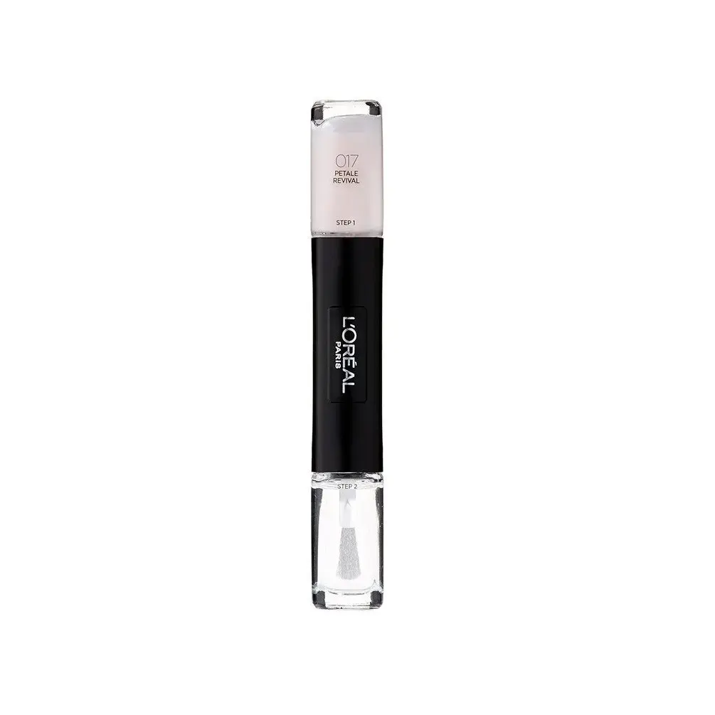 L'Oreal Paris, Infallible, Gel-Effect, Nail Polish 2-In-1, 017, Petale Revival, 2 x, 5 ml