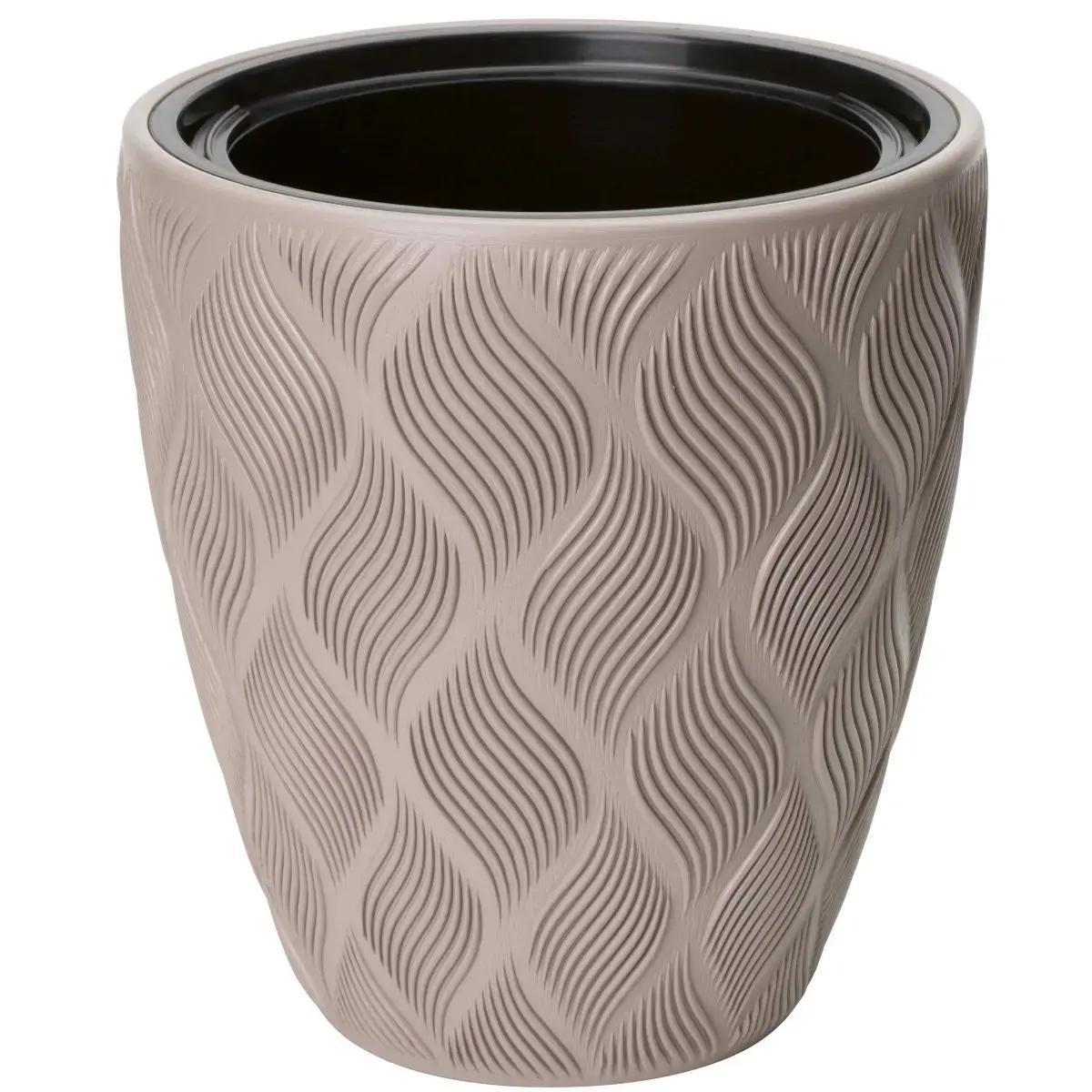 FORM PLASTIC Flower pot Flow 30cm 15.5L, brown
