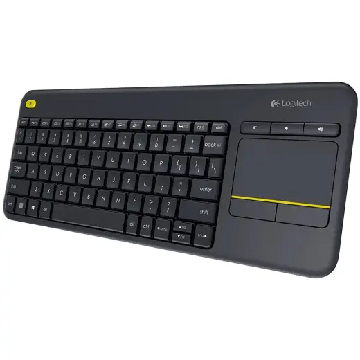 LOGITECH K400 Plus Wireless Touch Keyboard - BLACK - HUN