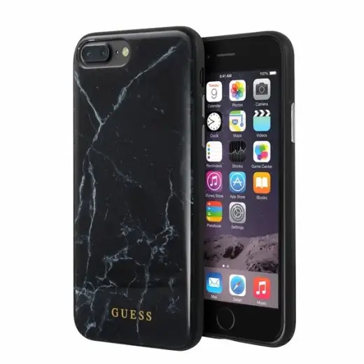 Guess GUHCI8LHYMABK iPhone 7|8 Plus czarny|black Marble