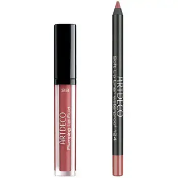 Artdeco Plumping Lip Fluid + Soft Lip Liner Waterproof Set 28 - Sada pro líčení rtů