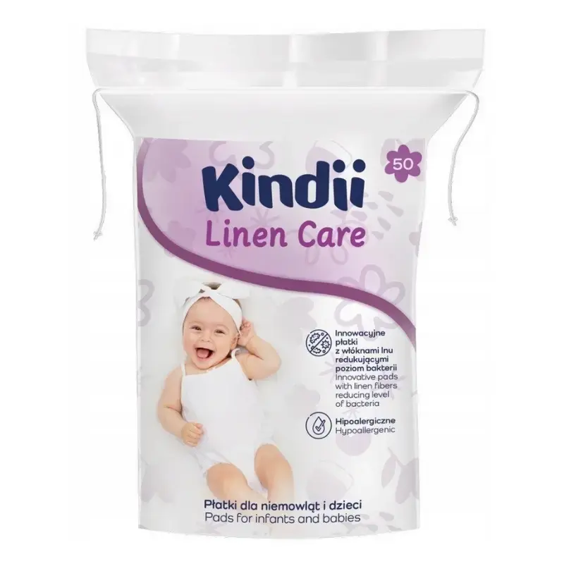 Vates spilventiņi mazuļiem Kindii Linen Care 50 gab.