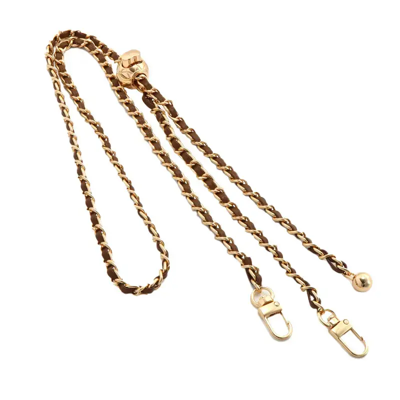 Phone lanyard G-14 brown-gold