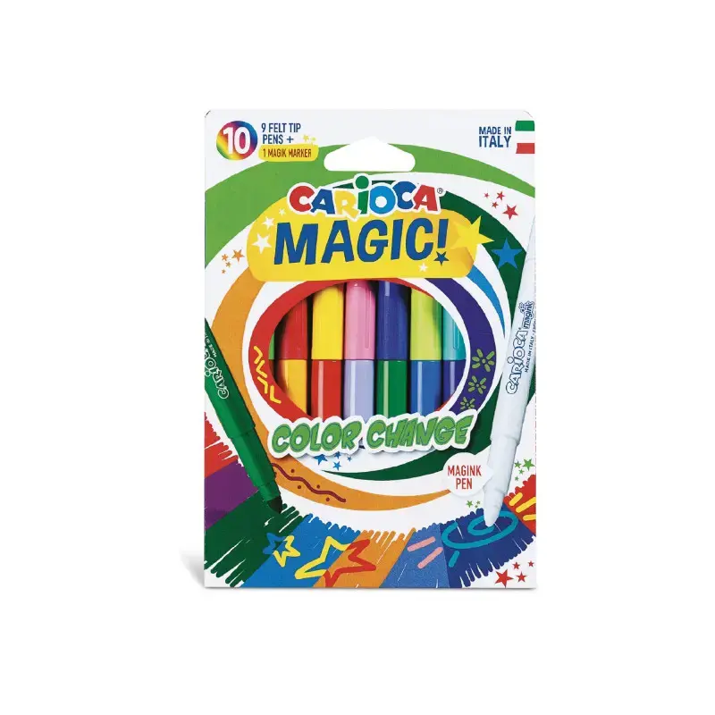 Flomasteri CARIOCA Magic Color Change 10 gab./iepak.