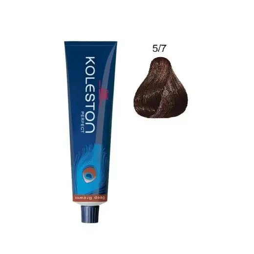 Wella Professionals, Koleston Perfect, Permanent Hair Dye, 5/7 Light Brown Brown, 60 ml
