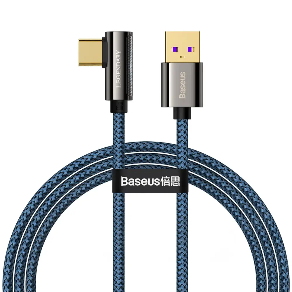 Cable USB to USB-C Baseus Legend Series, 66W, 2m (blue)