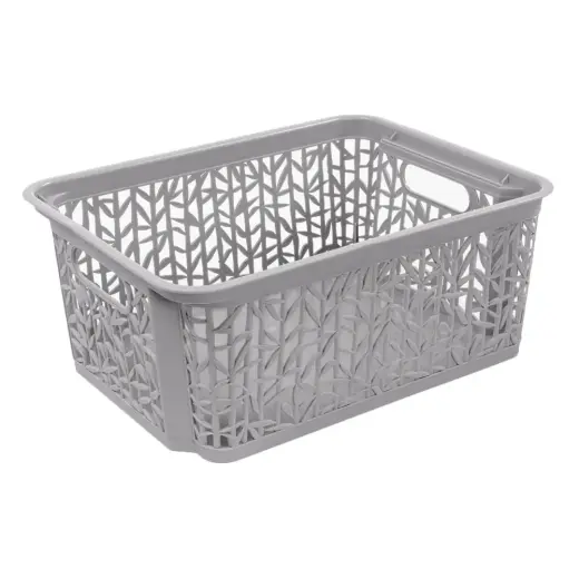Small basket 29X22X12cm Bamboo, gray