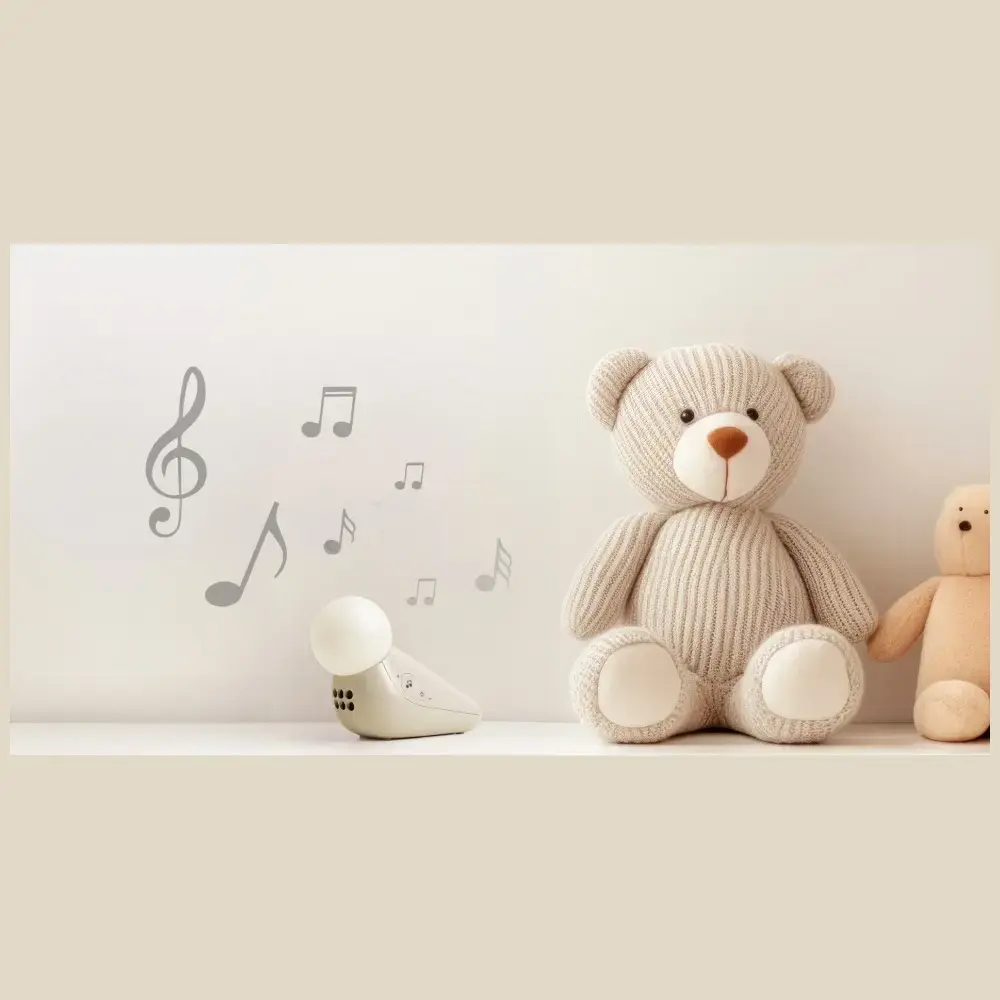 Motorola S1 Light and Sound Soother Night Light with Soothing Sounds white