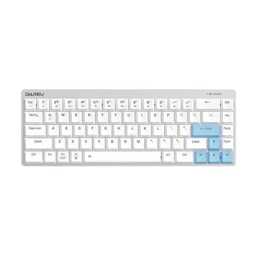 Wireless mechanical keyboard Dareu EK868 Bluetooth (white&blue)
