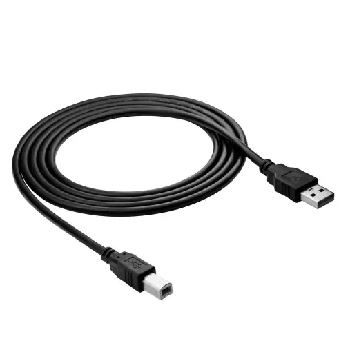 Akyga AK-USB-04 USB kabelis USB-A (M) uz USB-B (M) 2.0 1.8m melns