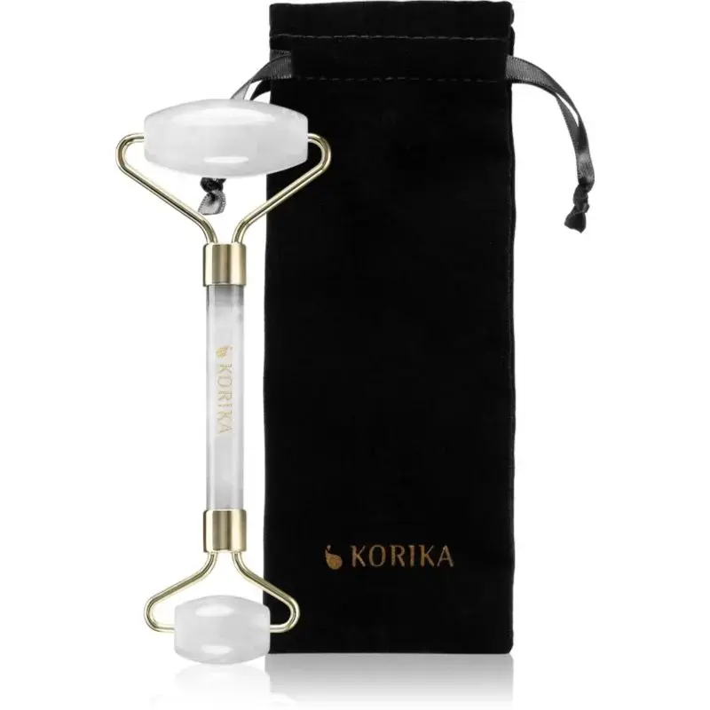 KORIKA Tools Roller Clear Quartz Stone Massage Roller for Face and Neck