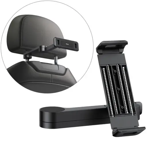 Baseus Backseat Car Mount Adjustable Headrest Bracket for tablets and smartphones 4,7'' - 12,3'' black (SULR-A01)