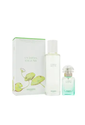 Set Hermes Un Jardin Sur Le Nil Edt 30ml + Refill Bottle Edt 125ml