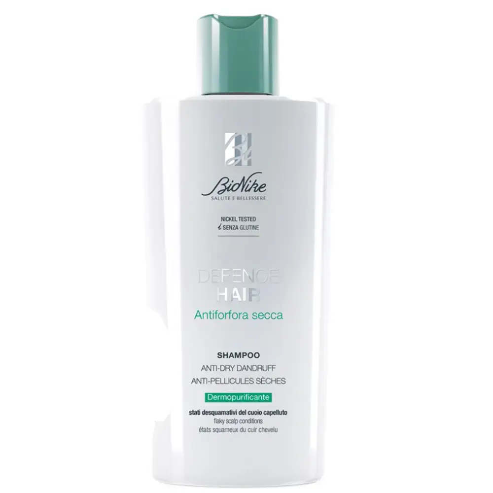 BioNike Defense Hair Dry Anti-Dandruff, Hair Shampoo, Anti-Dandruff AND Purifying, 200 ml
