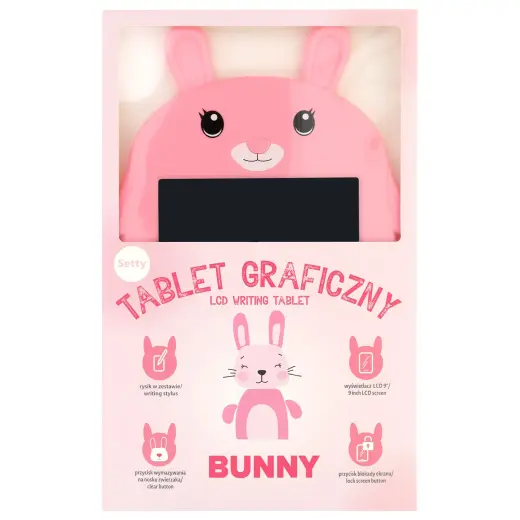 Setty LCD writting board Pink Rabbit