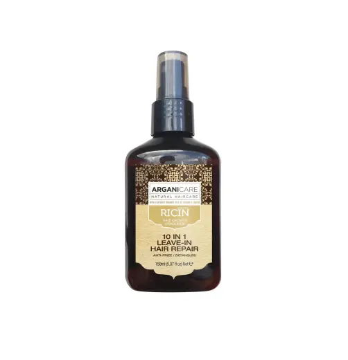 Arganicare, 10 in 1 Ricin, Hair Leave-In Conditioner, Detangling & Anti-Frizz, 150 ml