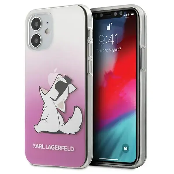 Karl Lagerfeld KLHCP12SCFNRCPI iPhone 12 mini 5,4" różowy|pink hardcase Choupette Fun