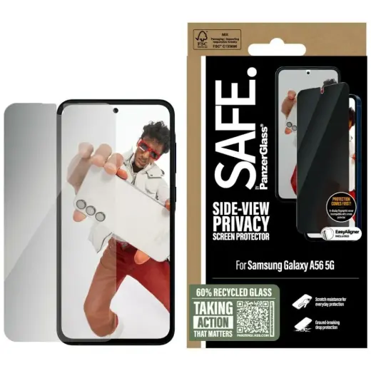 Szkło prywatyzujące SAFE by PanzerGlass   Ultra-Wide Fit do Samsung Galaxy A56 5G