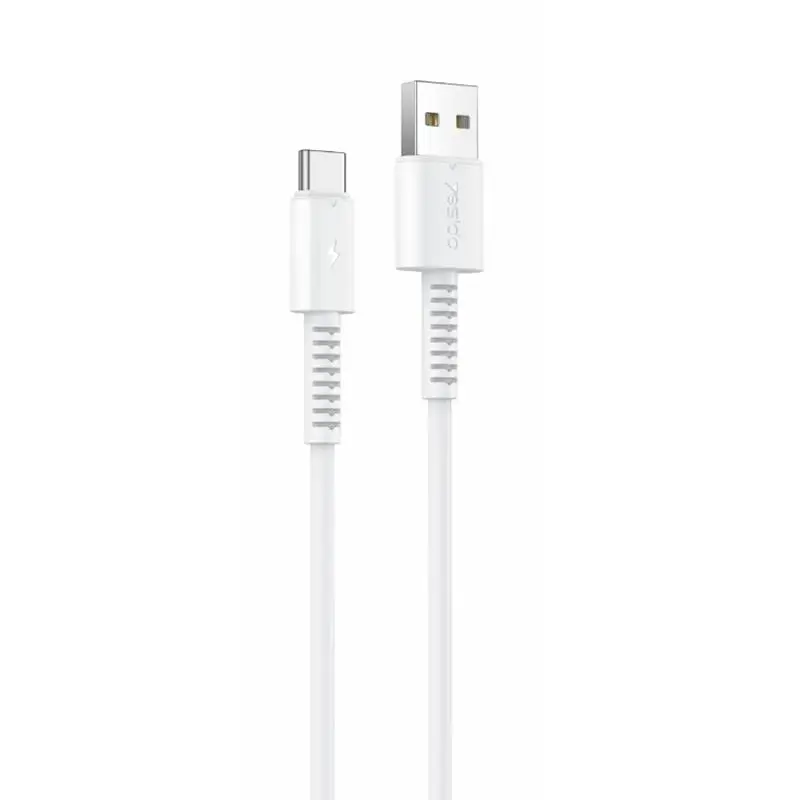 YESIDO CA120 datu pārraides un uzlādes vads | USB-A uz USB-C | 18W | 1m | balts