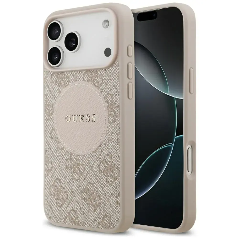Case Guess 4G Circle Classic Logo        MagSafe for iPhone 17 Pro Max pink