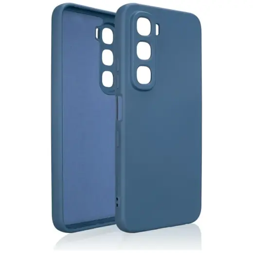 Etui Beline Silicone do Infinix Hot 60    5G niebieski