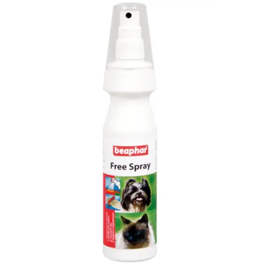 Aerosols pret spalvas savelšanos suņiem un kaķiem - Beaphar Free Spray 150ml