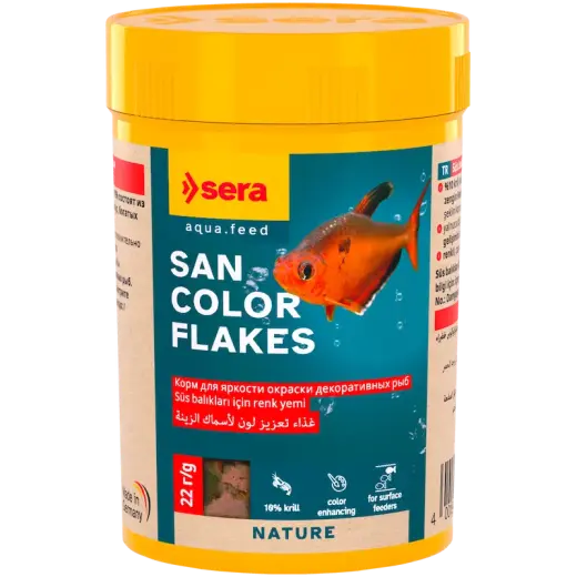 Barība zivīm - Sera San Color Flakes 100 ml (22 g)