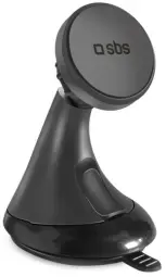 Magnetic car holder with Wide Line suction cup Black
