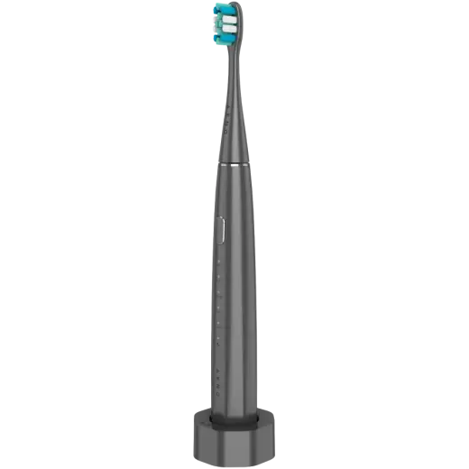 Wireless Tooth Brush, Grey, 3 Brush Heads, 1400mAh, Function: Soft, Clean, Massage, White, Sweep
