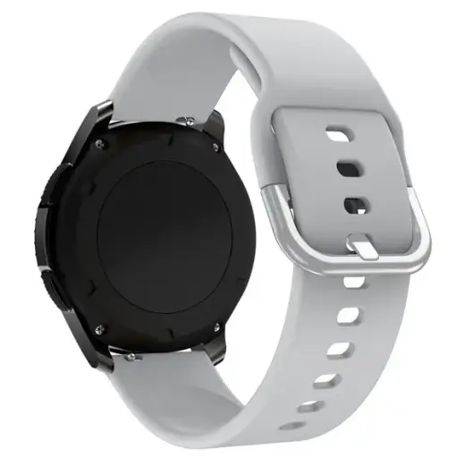 Fusion Accessories TYS viedpulksteņa siksniņa priekš Samsung Galaxy Watch 46 mm / Gear S3 | silikons | pelēka