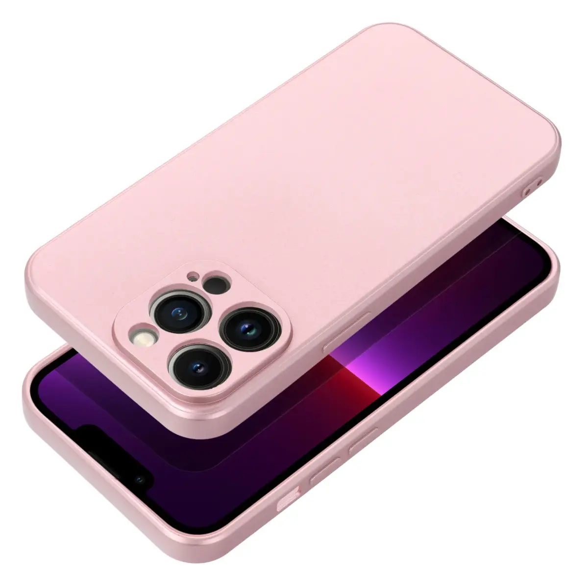 Metallic maciņš telefonam iPhone 17 Pro rozā