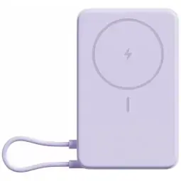 Xiaomi ārējais akumulators (powerbank) | 10 000 mAh | USB-C, Wireless, MagSafe | violets