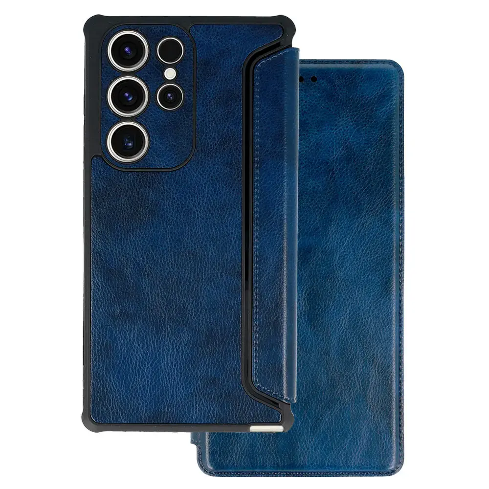 Razor Leather Book Case for Samsung Galaxy S23 navy