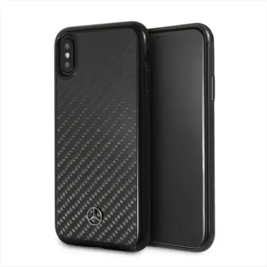 Mercedes MEHCPXRCABK iPhone X|Xs hard case czarny|carbon Dynamic