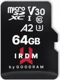 GOODRAM Memory MicroSD Card IRDM - 64GB with adapter UHS I U3 V30 A2 170MB/s