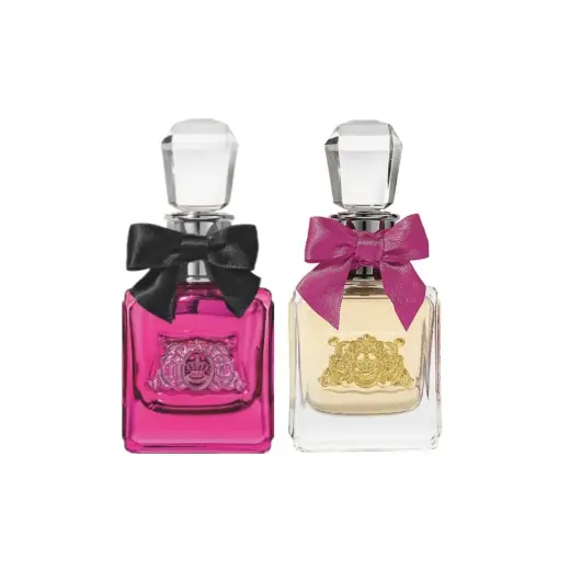 Set Juicy Couture: Viva La Juicy, Eau De Parfum, For Women, 5 ml *Miniature + Viva La Juicy Noir, Eau De Parfum, For Women, 5 ml *Miniature