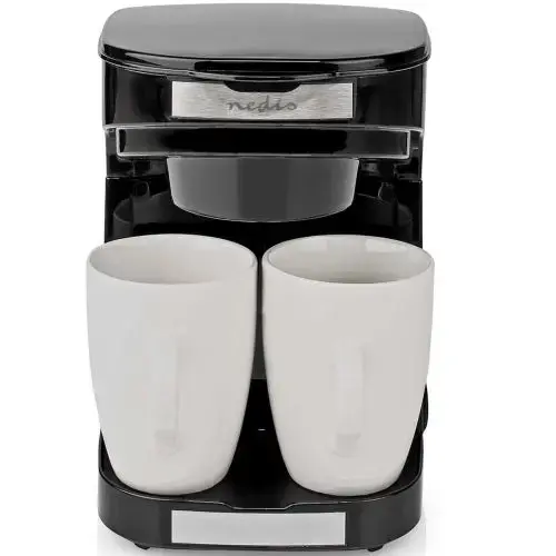 Nedis KACM140EBK Kafijas automāts ar 2 krūzēm komplektā 0.25L 450W