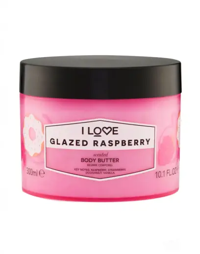 I Love, Signature Collection, Vegan, Hydrating, Glazed Raspberry, Body Butter, 330 ml