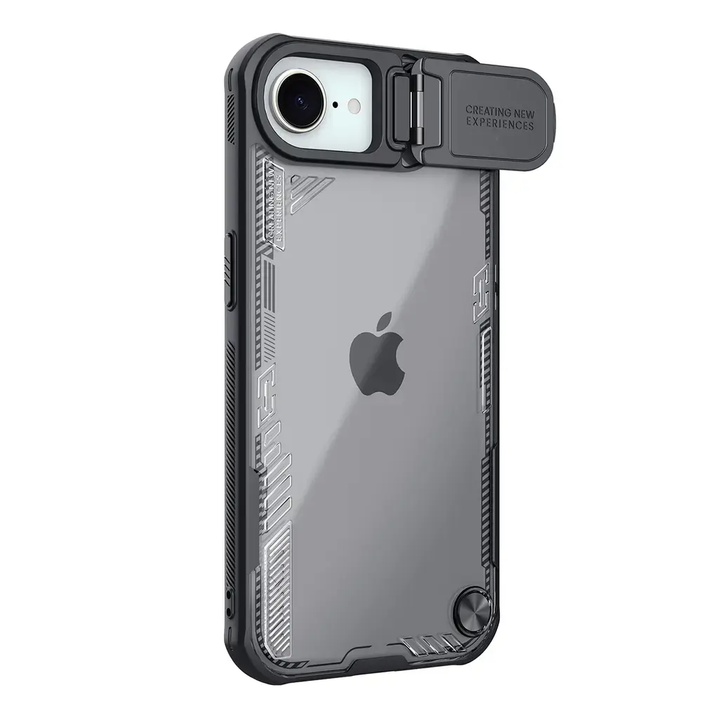 Nillkin Iceblade Prop maciņš ar statīvu un MagSafe atbalstu telefonam iPhone 16e melns