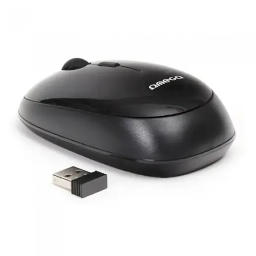 Omega OM0410WB Bezvadu 2.4Ghz Pele DPI 1600 Melna