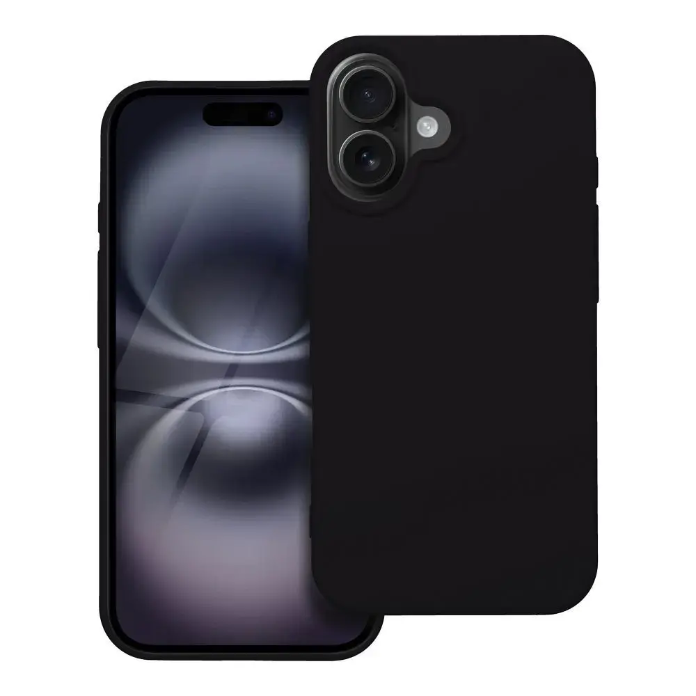 Silicone maciņš telefonam iPhone 16 melns