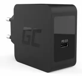 Green Cell CHAR07 tīkla lādētājs | 18W | USB-C | melns
