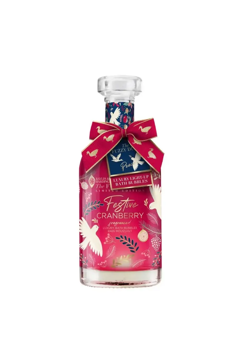 Debenhams the Fuzzy Duck Winter Wonderland Light up Bath Bubbles Decanter Gift